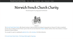 Desktop Screenshot of norwichfrenchchurchcharity.org.uk