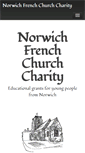 Mobile Screenshot of norwichfrenchchurchcharity.org.uk